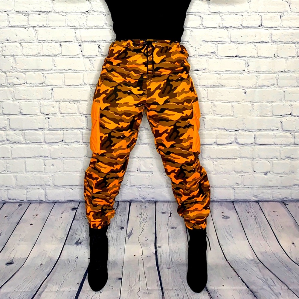 Orange-Camo Joggers